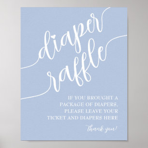 Affiche Déchets de benne Raffle Déposer du Baby shower gar