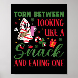 Affiche Déchiré Entre L'Apparence D'Un Snack Et La Manger 