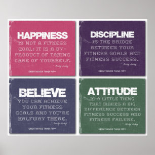 Affiche Déchiré pour le succès de forme physique