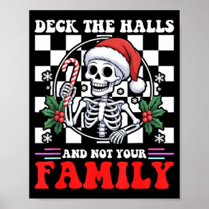 Affiche Deck The Halls Not Your Family humour de Noël