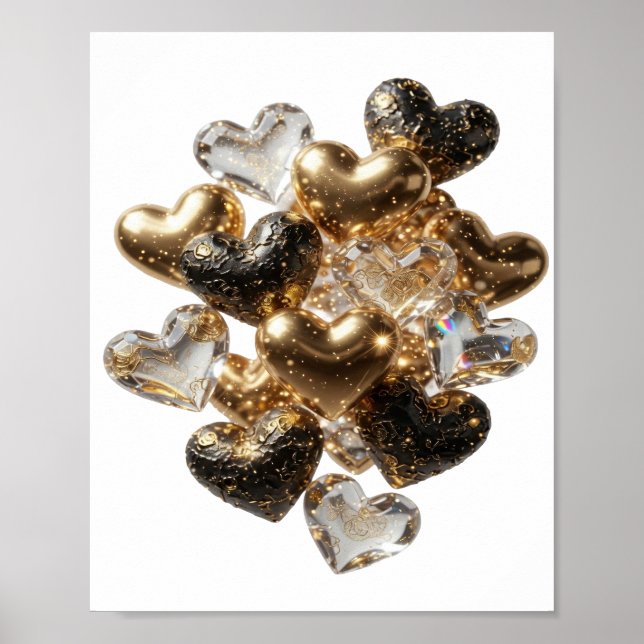 Affiche Déclaration Argent CŒURS D'OR ET DE VERRE (Devant)