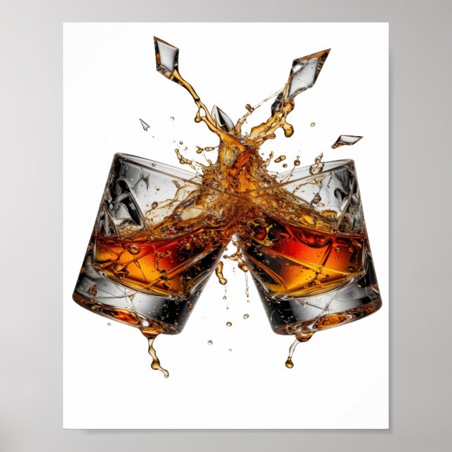 Affiche Déclaration Argent WHISKY SPLASH (Devant)