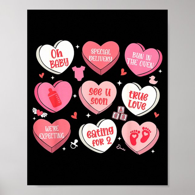 Affiche Déclaration de grossesse pour la Saint-Valentin en (Devant)