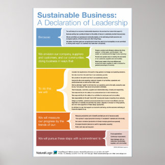 Affiche Déclaration de leadership