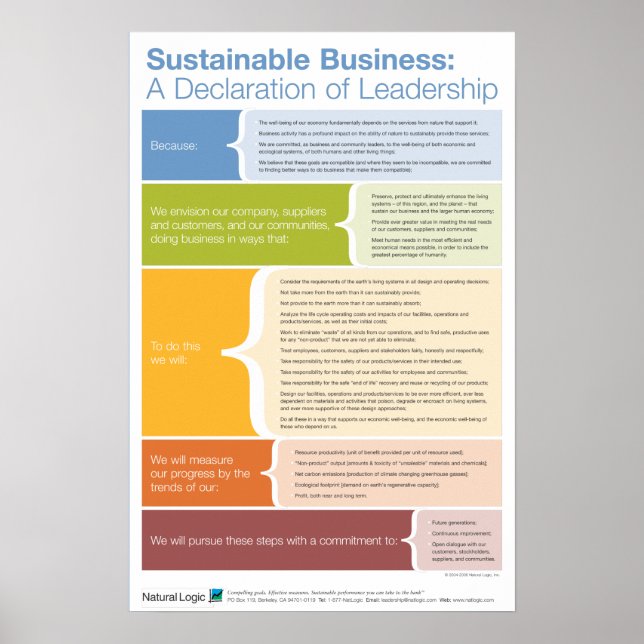 Affiche Déclaration de leadership (Devant)