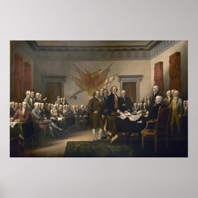 Affiche Déclaration d'indépendance de John Trumbull (Devant)
