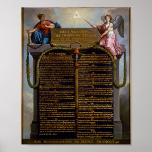 Affiche Declaration - Rights of Man and of the Citizen