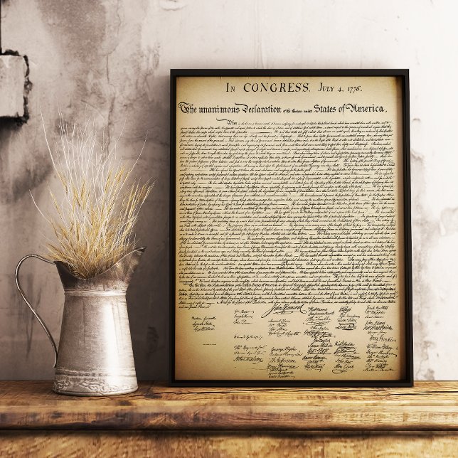 Affiche Déclaration vintage d'indépendance (Créateur téléchargé)