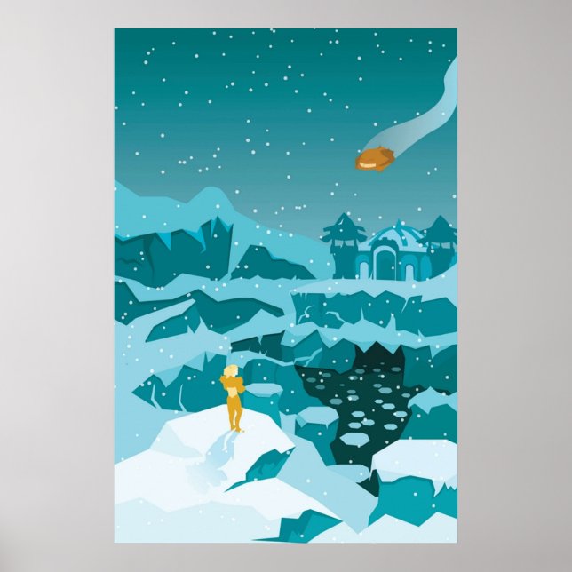 Affiche Déclins Metroid Prime Phendrana (Devant)