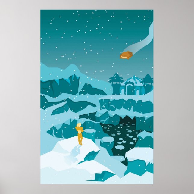 Affiche Déclins Metroid Prime Phendrana (Devant)