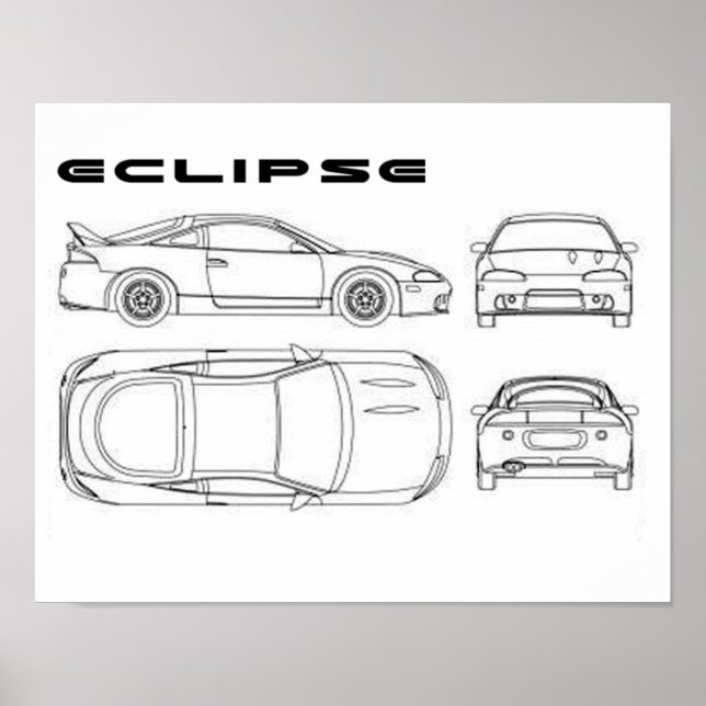 affiche d'éclipse mitsubishi (Devant)