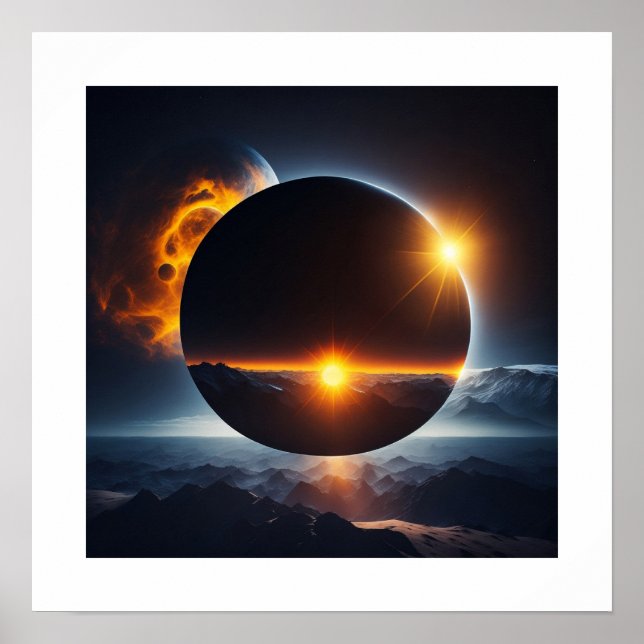 Affiche d'éclipse solaire (Devant)