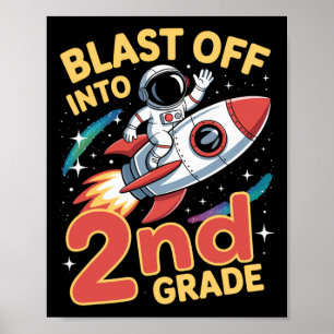 Affiche Décollage en 2e année Espace Retour à l'école Seco