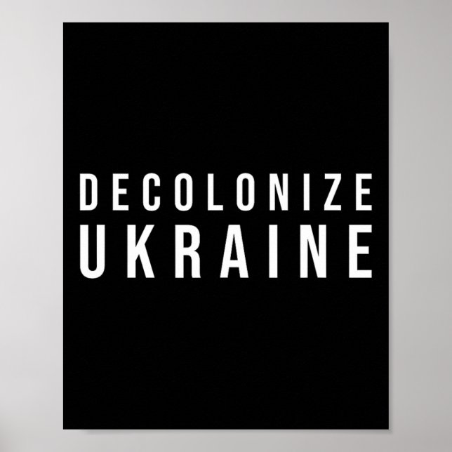 Affiche Décoloniser l'Ukraine  (Devant)