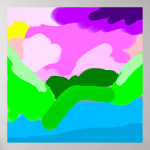 Affiche Décor couleur codée