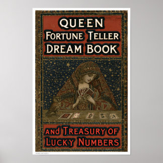 AFFICHE DÉCOR : COUVERTURE DE LIVRE VINTAGE FORTUNETELLER