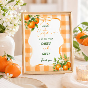 Affiche Décor de Baby Shower pour un Petit Bout de Chou Or