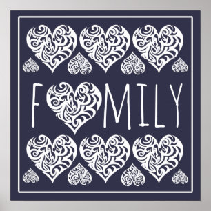 Affiche Décor de bureau de maison familiale