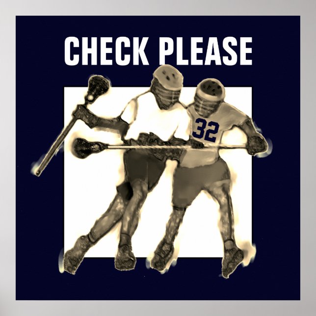 Affiche Décor de crosse personnalisé (Devant)