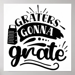 Affiche Décor de cuisine amusant, Cadeau pour cuisinier, A