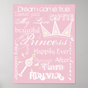Affiche Décor de la chambre Princess