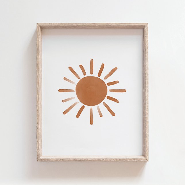 Affiche Décor de la pouponnière Burange Sun Boho (Créateur téléchargé)