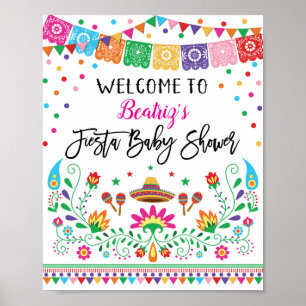 Affiche Décor de l'affiche de bienvenue du Baby shower Fie