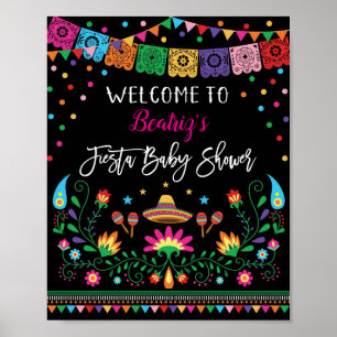 Affiche Décor de l'affiche de bienvenue du Baby shower Fie