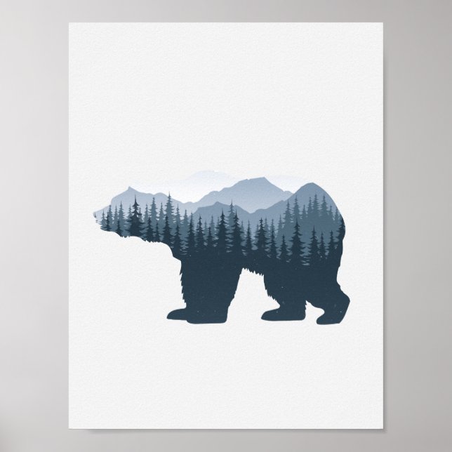 Affiche Décor de l'État de Washington, Pacific Northwest M (Devant)