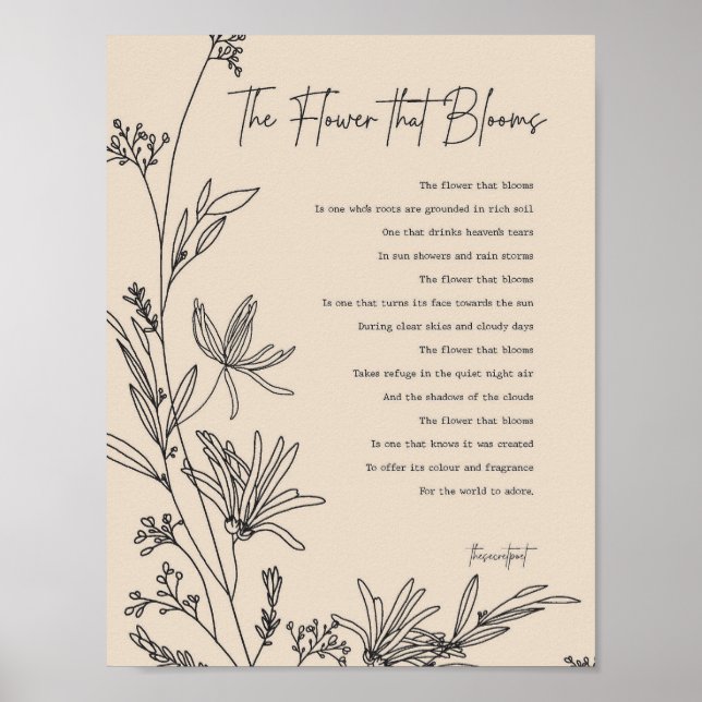 Affiche Décor de mur d'impression de l'affiche (Devant)