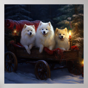 Affiche Décor de Noël américain esquimau enneigé