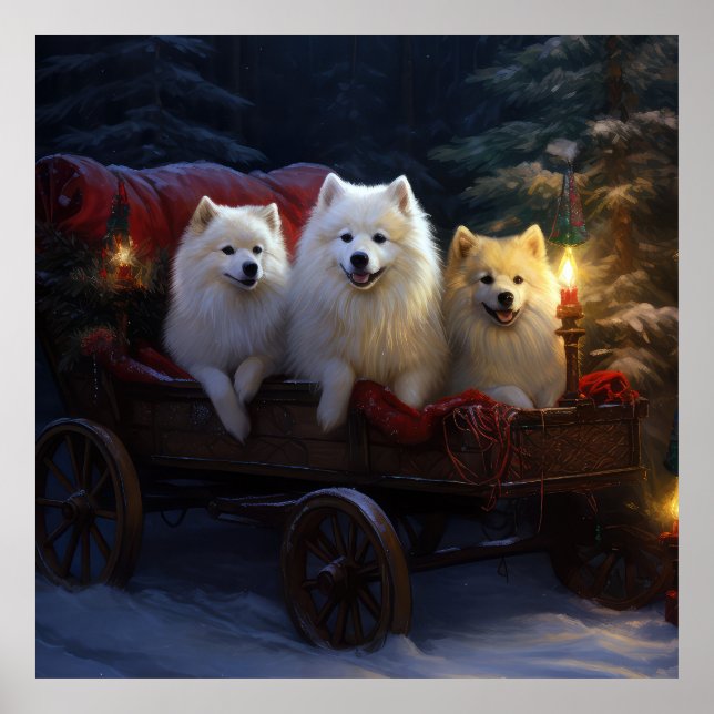 Affiche Décor de Noël américain esquimau enneigé (Devant)