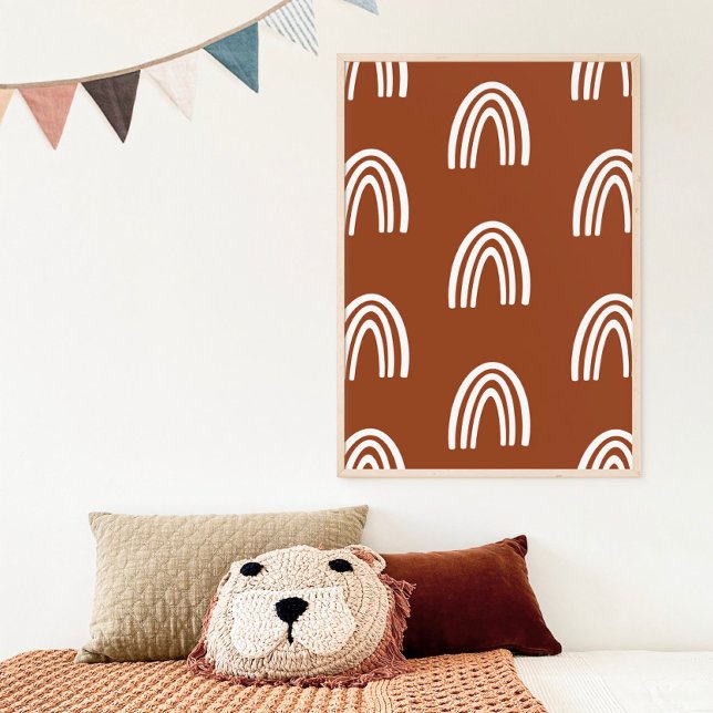 Affiche Décor de pépinière Boho Beige/Terracotta Boho (Créateur téléchargé)