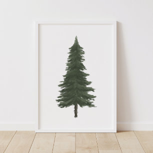 Affiche Décor de pépinière en bois
