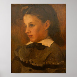 Affiche Décor de portrait vintage Académie sombre Renoir