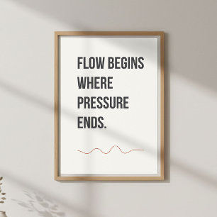 Affiche Décor de studio calme. Citation créative minimalis