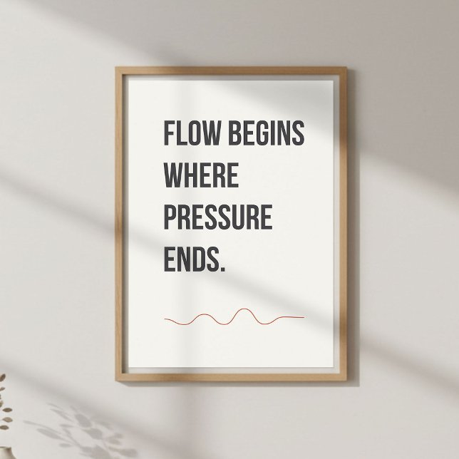 Affiche Décor de studio calme. Citation créative minimalis (Créateur téléchargé)
