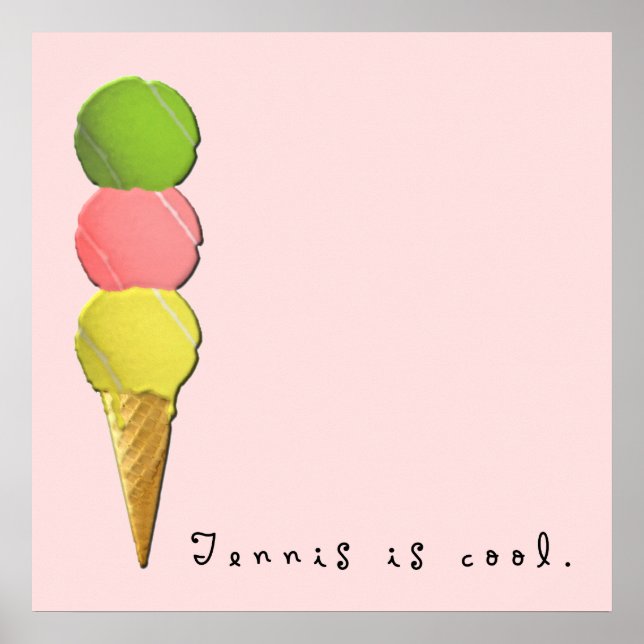 Affiche Décor de tennis (Devant)