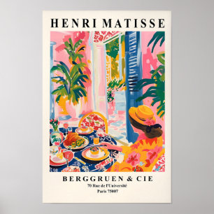 Affiche Décor Dopamine, Femme Dînant Dans Un Restaurant, P