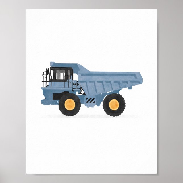 Affiche Décor du véhicule de construction du camion à vida (Devant)
