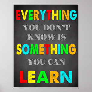 Affiche Décor En Classe, Citations En Classe, Inspiration