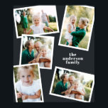 Affiche Décor familial noir moderne<br><div class="desc">Décor familial moderne et élégant à petit prix multi photo. Les couleurs noir et blanc peuvent être changées.</div>