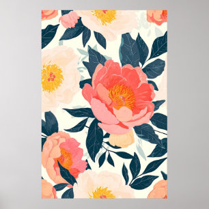 Affiche Décor Floral vintage
