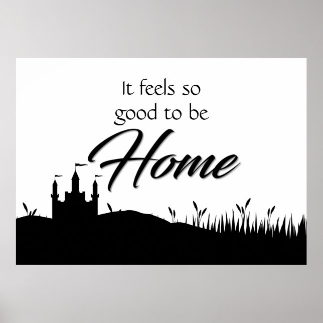 Affiche Décor moderne Elegant Maison Noir & Blanc (Devant)