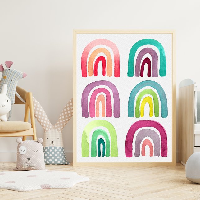 Affiche Décor moderne Rainbow Nursery pour enfants (Créateur téléchargé)