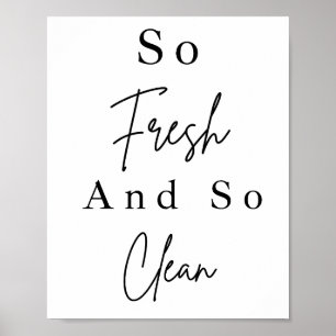 Affiche Décor Mur De Salle De Bains Si Frais Et Si Propre