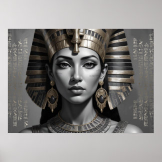 Affiche Décor mural de reine pharaonique – Égyptien intemp