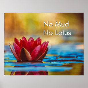 Affiche Décor mural Zen Pleine Conscience Pas de boue pas