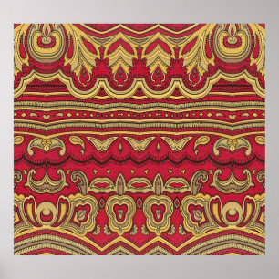 Affiche Décor oriental : Closeup Abstrait