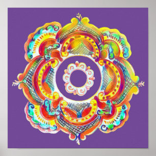 Affiche Décor traditionnel ukrainien